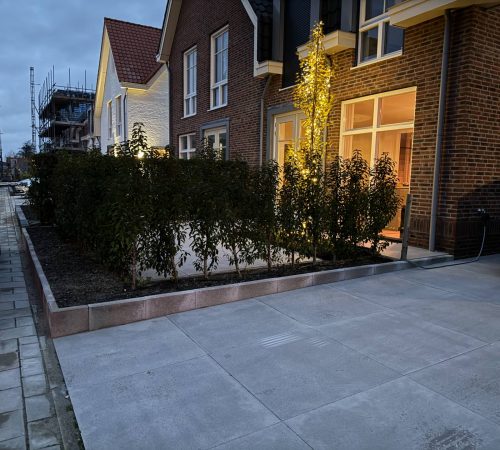 Aanleg voortuin sierbestrating