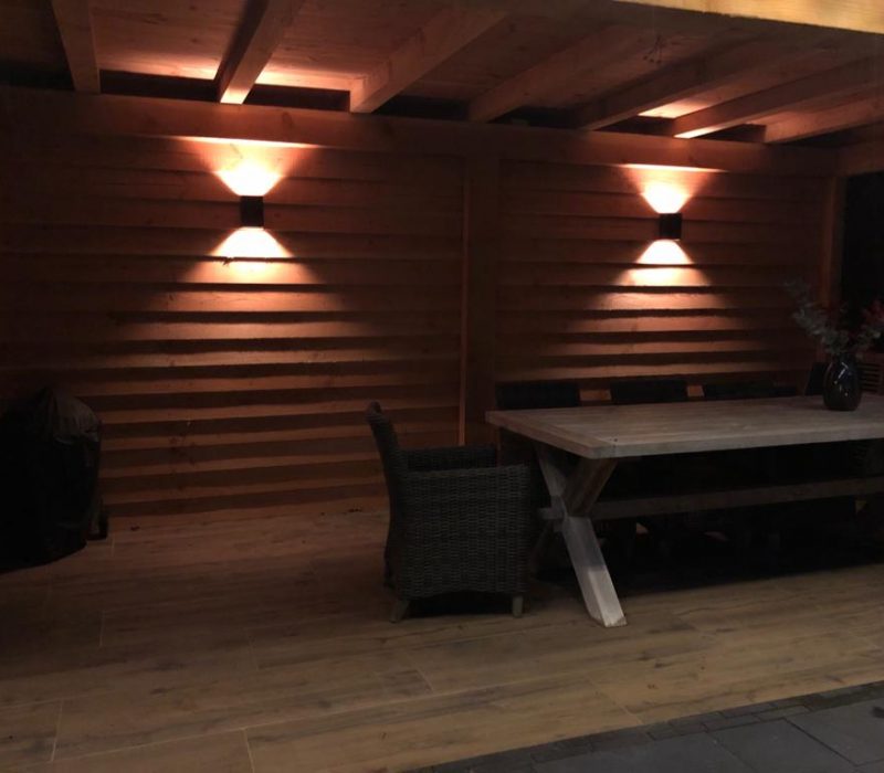 Douglas Overkapping met verlichting