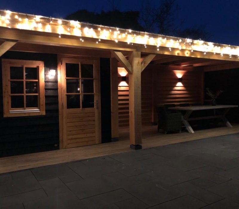 Overkapping Heemstede verlicht