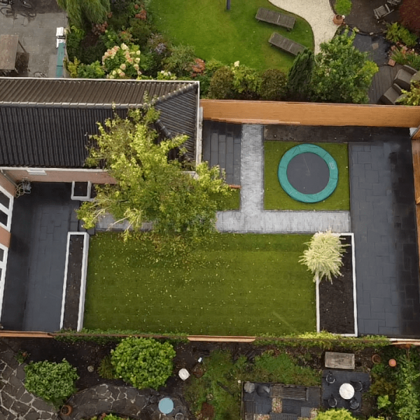 Tuin aanleggen Heemstede bovenaf