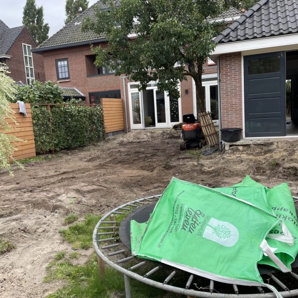 Tuin uitgraven