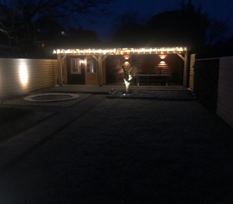 Tuinverlichting tuinrenovatie